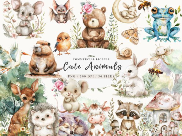 Download Woodland Animals Png, Cute Baby Animals - Animal Collection