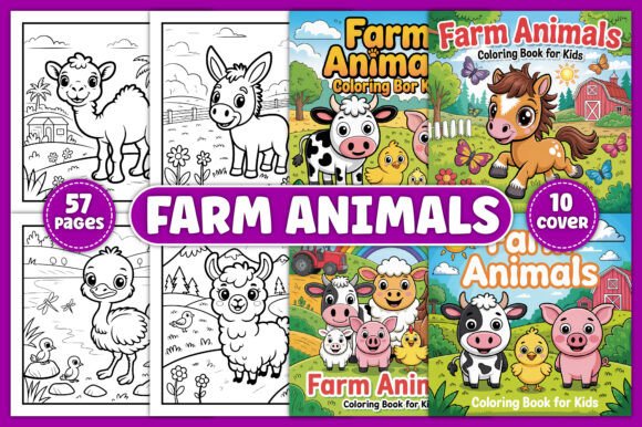 Download FARM ANIMALS COLORING BOOK for KIDS - Animal Collection
