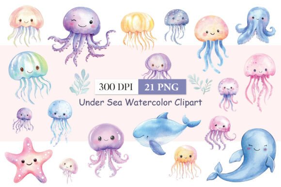 Download Under Sea Watercolor Clipart - Premium Resources